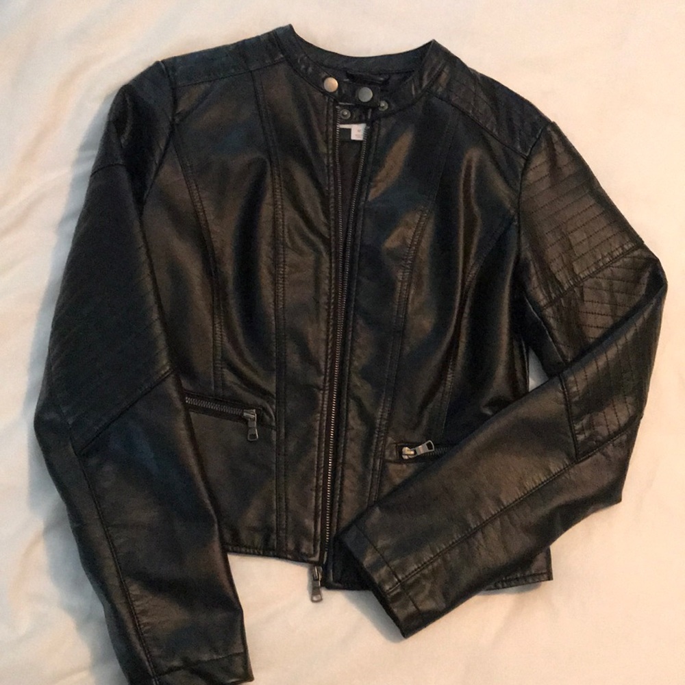 Faux Leather Jacket